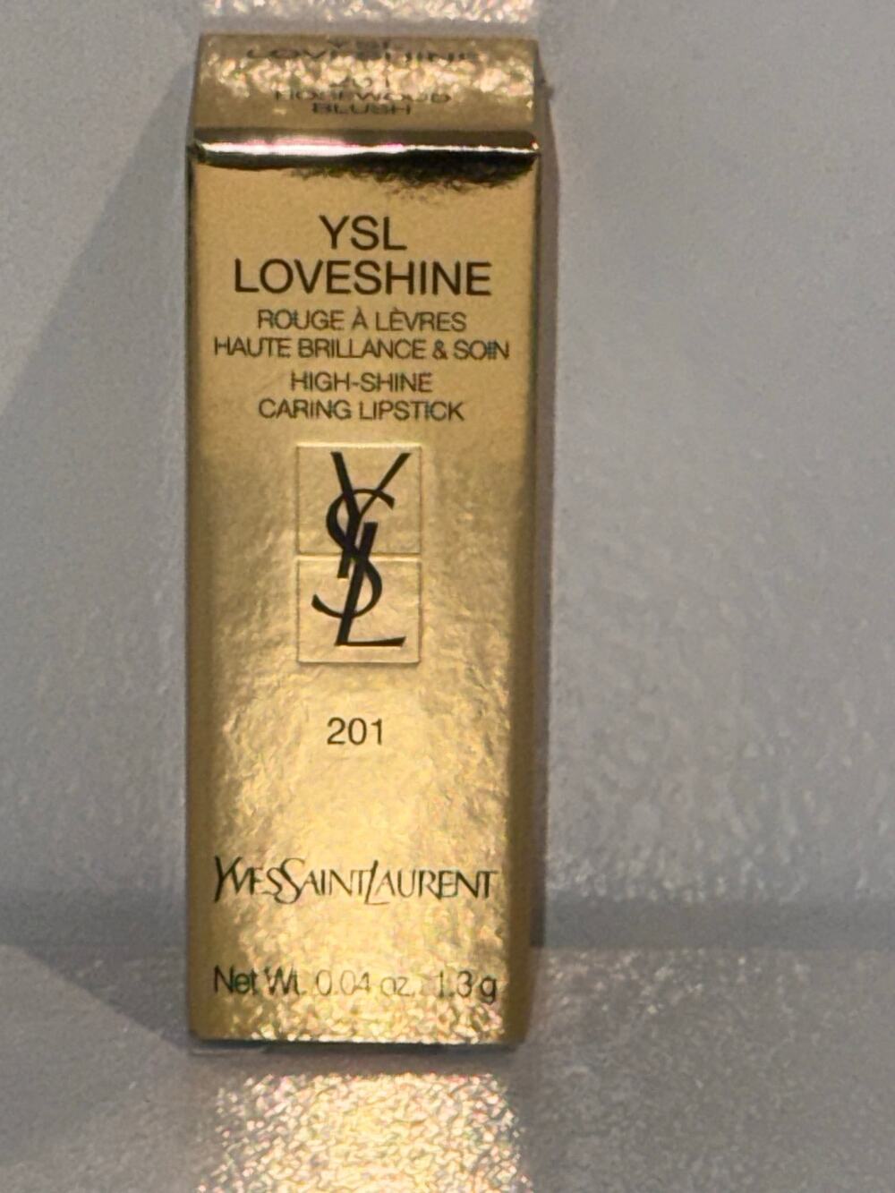 YSL Yves Saint Laurent Loveshine Caring Lipstick 201 Rosewood Blush 1.3g Mini